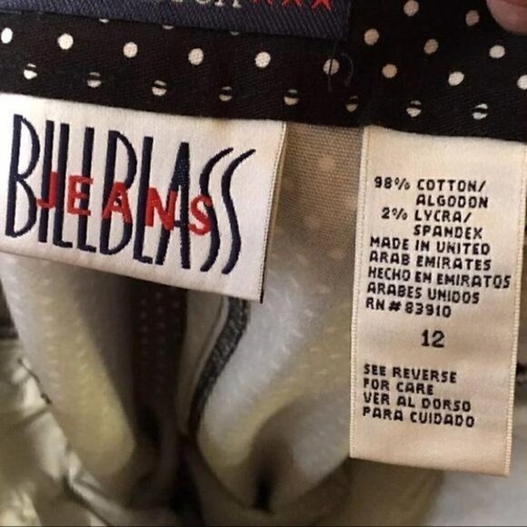 Bill Blass Jeans Polka Dot Pencil Skirt Size 12 - Picture 7 of 7